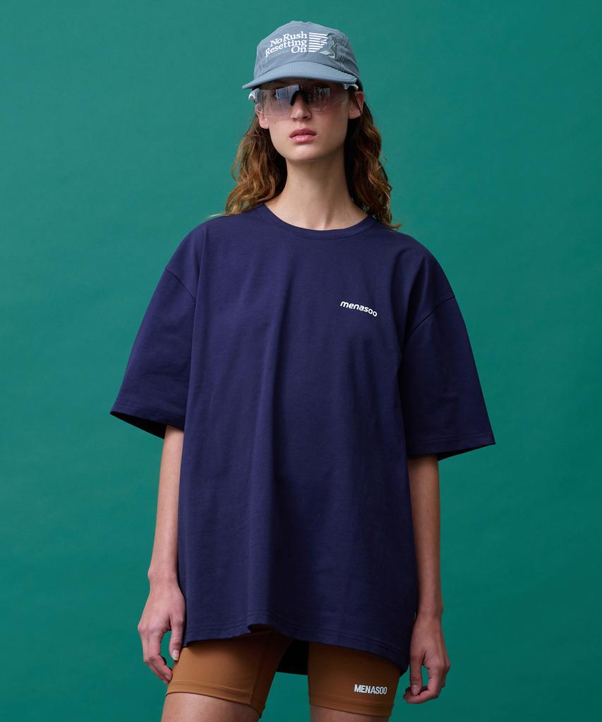 Minasu Unisex Symbol Sorona Basic T Shirt_Navy