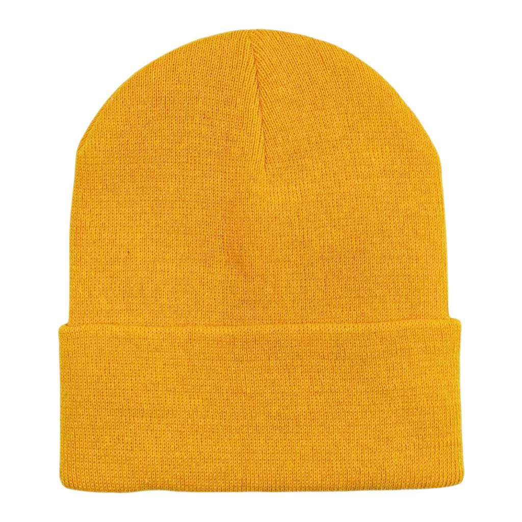 Custom Plain Knit Beanie Soft Winter Hat with 58 Colors Ready Stock Embroidery Logo