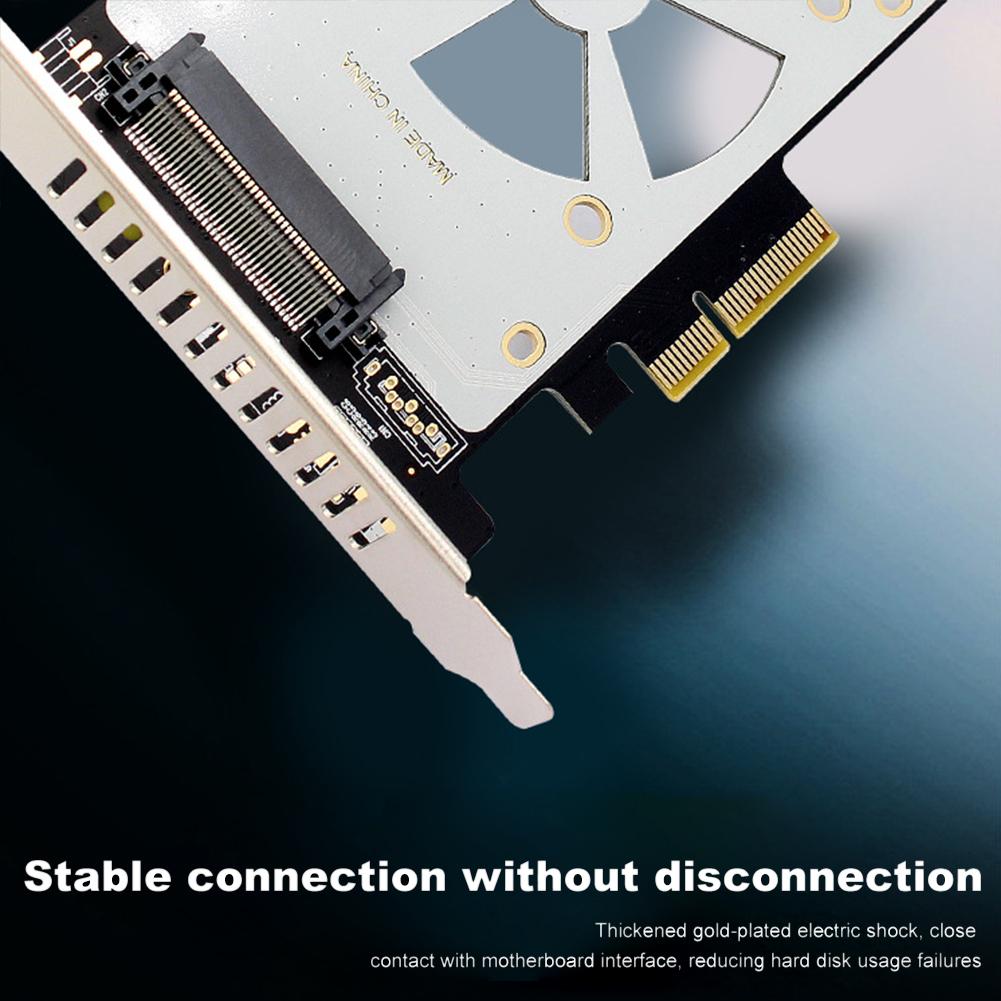 SFF-8639 PCIe Adapter X4/X8/X16 Slot PCI-E Expansion Adapter Card Riser Card 4000MB/s PCI-E GEN3 Support U.2 NVME SSD