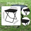 Camping Folding Stool Compact Oxford Cloth Chair for Outdoor Activities