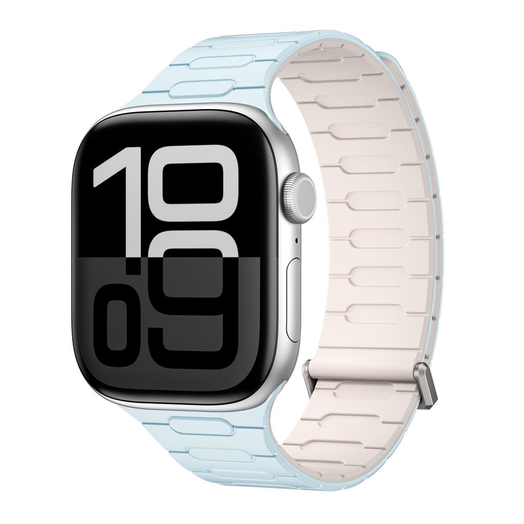 Soft Silicone Magnetic Band for Apple Watch Ultra 2 49mm 46mm 45mm 44mm Loop Strap For Iwatch Series 10 9 8 7 SE 6 5 4 Bracelet