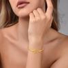 European and American Hand Jewelry, Simple, , Light Luxury, Fashionable Style, Curved Hook Spring Bracelet