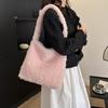 Cashmere Lamb Women's Bag New Fashionable Simple Underarm Fur With Texture Foreign Style All-match Single-shoulder Tote