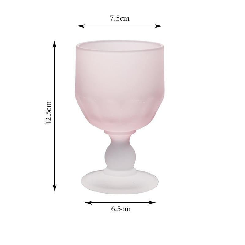1PC Glass Cup Drinkware Medieval Goblet Premium Sense Retro Sparkling Fruit Wine Drinking Set Household Goods