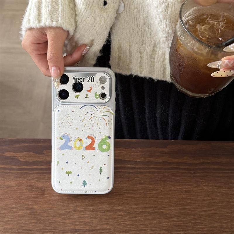 

New Year 2026 Color Fireworks iPhone 17/16 Pro Max/15/14 Case with Premium Feel iPhone 17 Pro Max