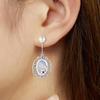 S925 sterling silver Chinese style earrings women's versatile earrings high-end jewelry
