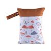 Wet And Dry Dual-use Zipper Storage Bag Cute Storage Clothing Storage Bag
