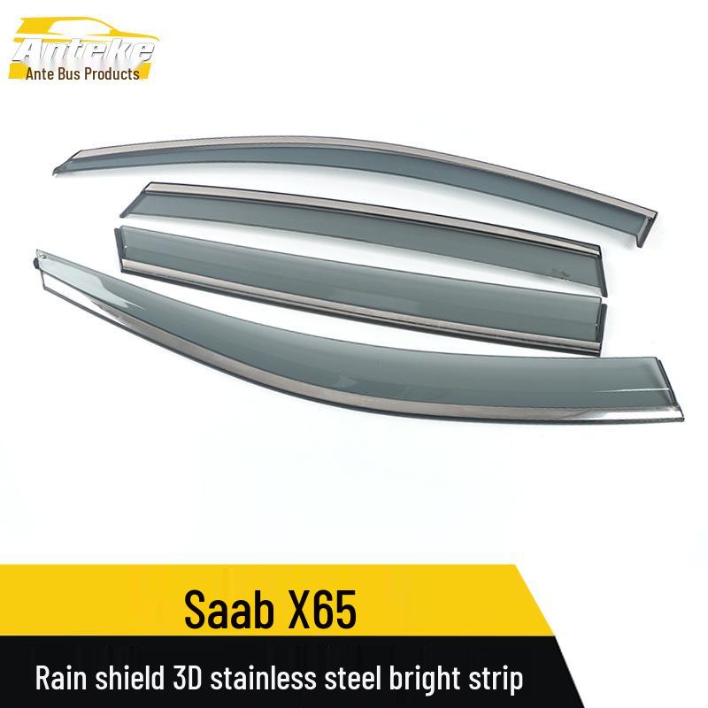 BAIC Senova X65 3D Stainless Steel Rain Deflectors with Bright Strips