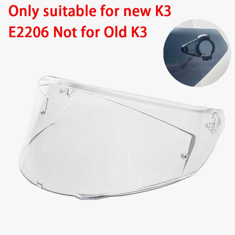 

2025 Новый визор шлема K3 для AGV K3 Визор Мотоциклетный шлем Только для модели E2206 чистый