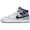 Jordan Air Jordan 1 Mid Top Skateboard Shoes Men's Black White Blue DV1308-104(Team-A)-Random Packaging Bags