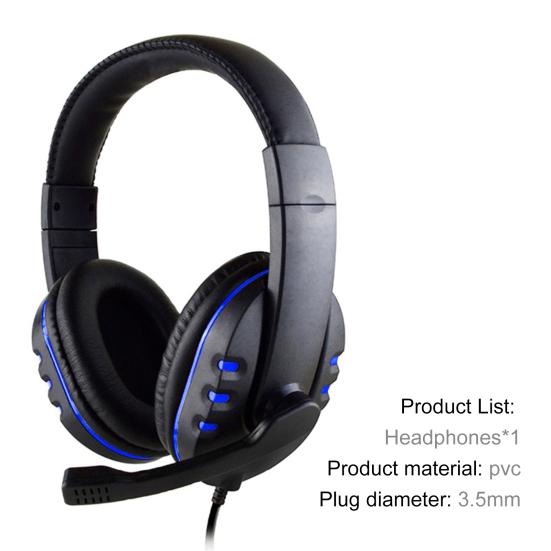 Earphone Soft Ear Pads Surround Sound Effect Breathable 3.5mm Wired Headphone with Mircophone Daily Use