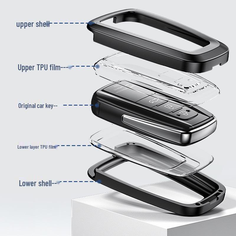 Pouzdro na klíč Toyota pro Highlander, RAV4, Crown, CHR, Venza, Prado, Camry - Plně obepínající kryt