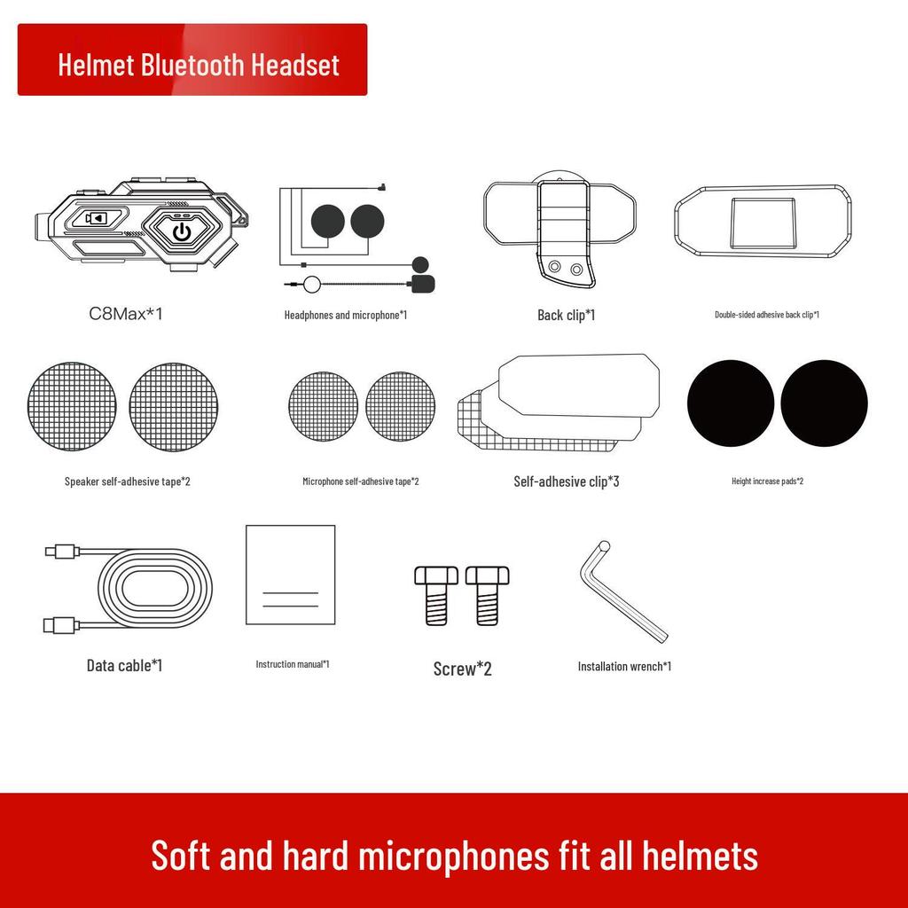 Multifunctional Bluetooth Motorcycle Helmet Headset with 600m Intercom, HD Video Recording, Photography, and Long Battery Life.