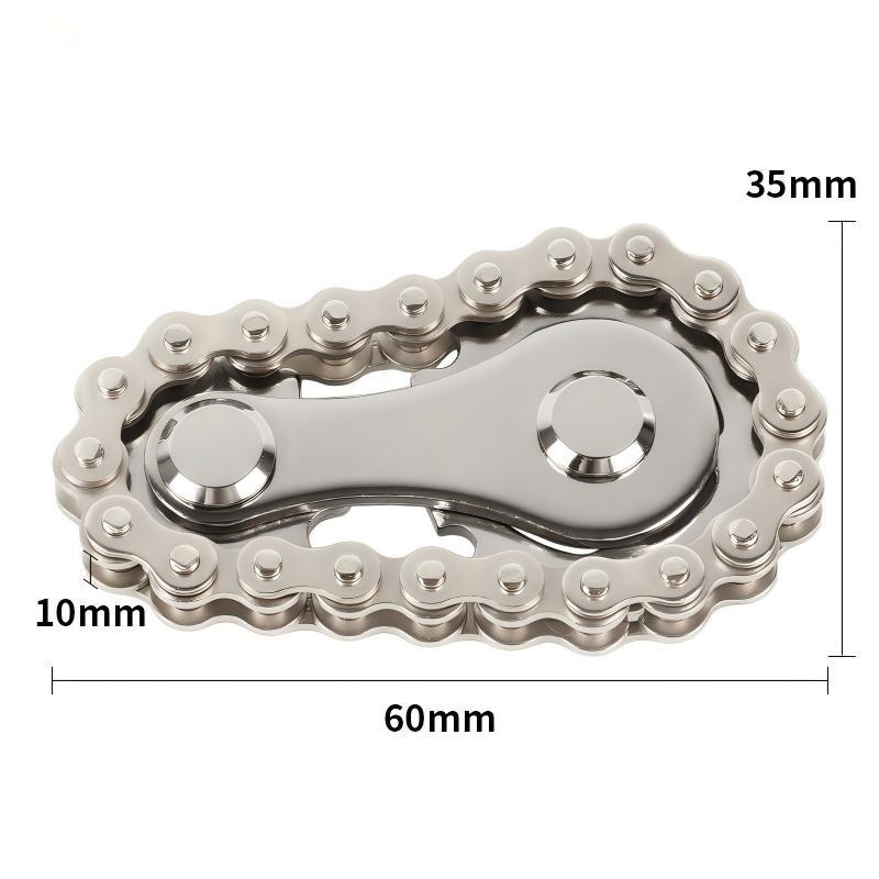 Metal Fidget Spinner Toys Sprockets Flywheel Fingertip Gyro Decompression Toy Artifact Bike Chains Spinner Fidget For Adult Kids