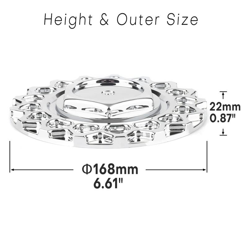 168 mm Autoradnabenkappe Radnabenkappe Nabenkappe 9155L169 für BBS RS 247L169 09.24.028, Ersatzzubehör 4 Stück