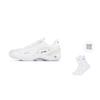 Li Ning Raid Cushioning, Wear Resistant Low top Badminton Shoes Unisex White Beige AYZT009-3