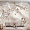 3d Wallpaper Luxury Jewelry Flower 3d Wallpaper Living Room Bedroom Background Wall Mural