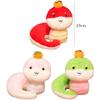 Cute Snake Year Mascot Toy 25cm Lucky Snake Doll Plushies Snake Plush Doll Toy  Birthday Gifts