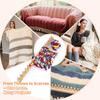 Wooden Loom Frame Adjustable Size Hand Knitting Kit Beginner-Friendly Yarn Craft for DIY Throw Blankets Chunky Knit Blanket Kit