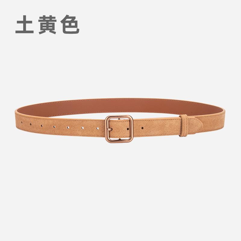 Wind Belt Ladies Belt Frosted Velvet Decorative Jeans Dress Belt Women