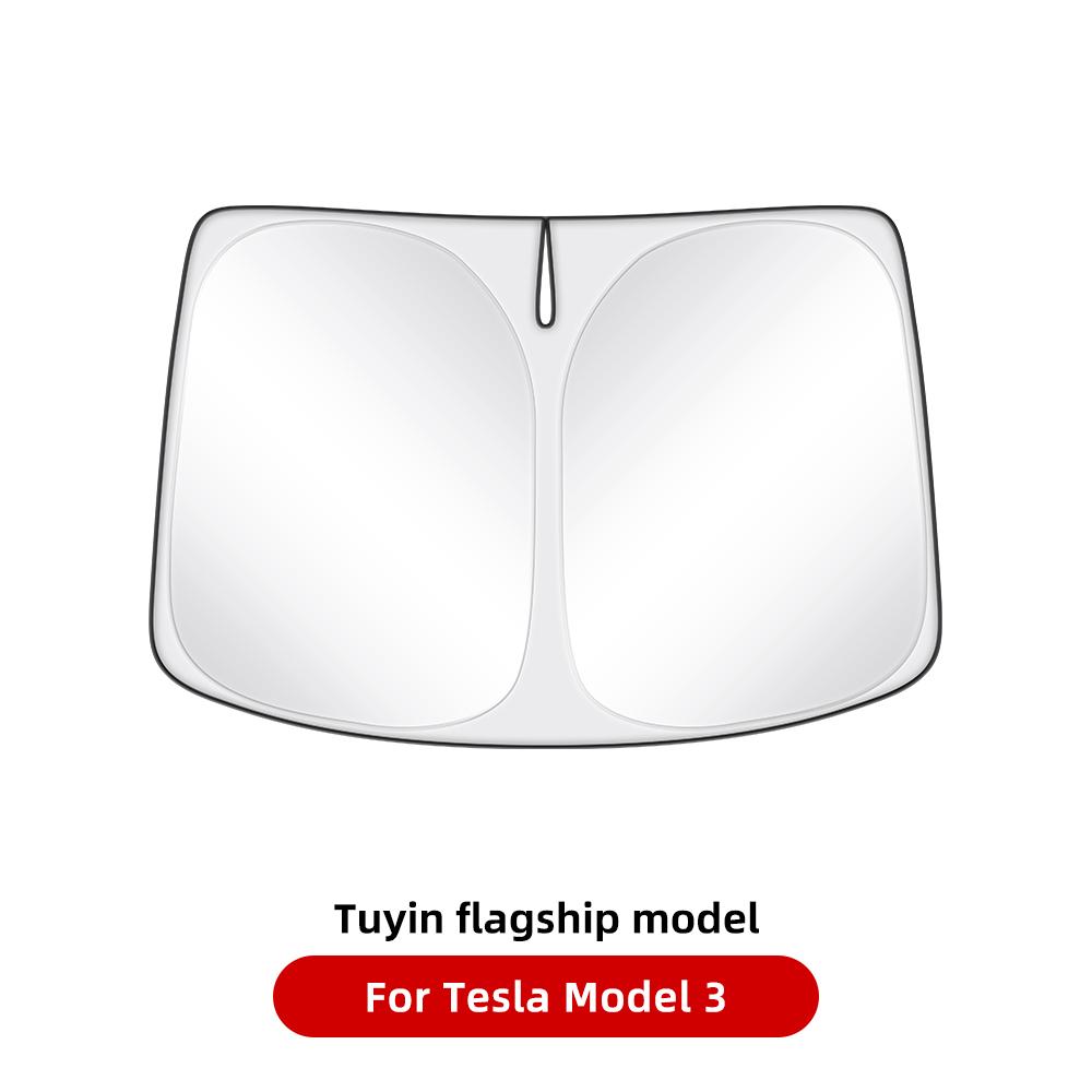 YZ For Tesla Model Y 3 Highland Juniper 2021-2025 Car Sun Shade Front Window Shade Visor Glass Roof Skylight UV Protection