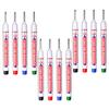 4/12Pcs Deep Reach Waterproof Marker Pens Long Nib Long Lasting No Bleed Multi Color For Woodworking Construction DIY Crafts