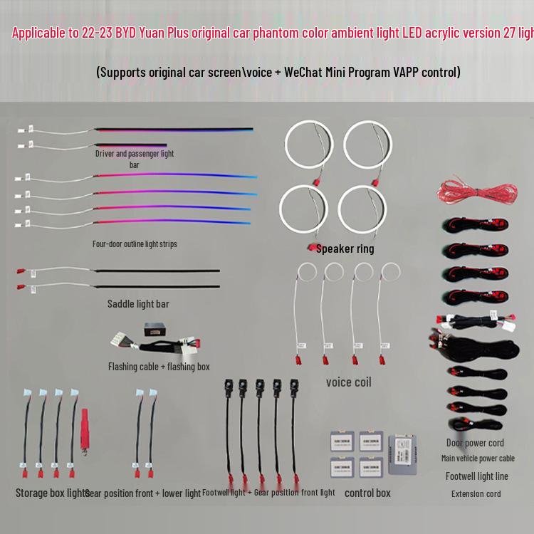 Multi-Color Ambient Light for BYD Qin Plus/Yuan Plus/Qin L Car Interior