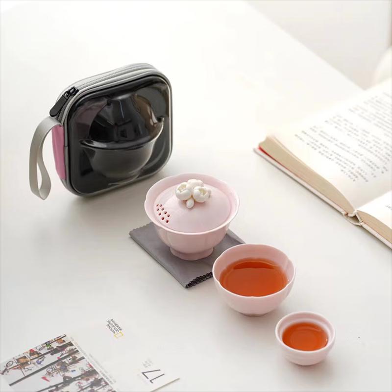 Handmade Ceramic Travel Tea Set - Quick Cup Style
