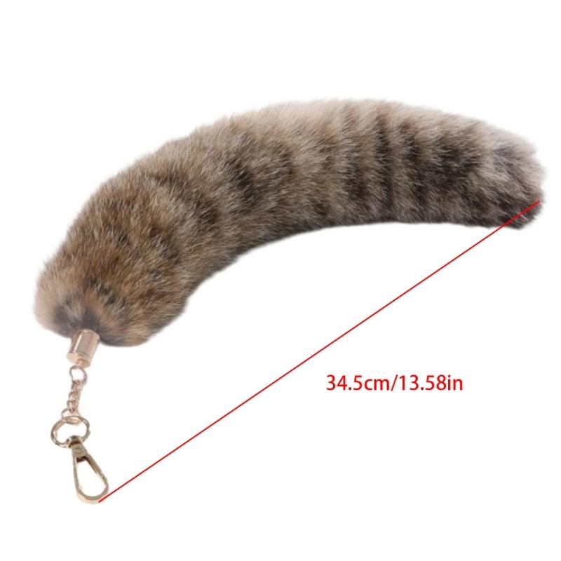 Plüschschwanz Schlüsselanhänger Schwanz Schlüsselanhänger Anhänger Tierischer Schwanz Schlüsselhalter Geldbörse Tasche Anhänger Schlüsselanhänger Zubehör
