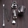 4pcs Cocktail Shaker Barware Tools 250ml Stainless Steel Shaker Barware Tools Lightweight Portable with Jigger Bar Accessories