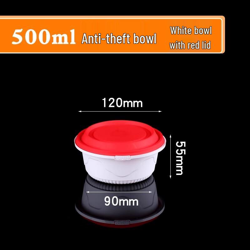Shengbilai Disposable Round Plastic Meal Box