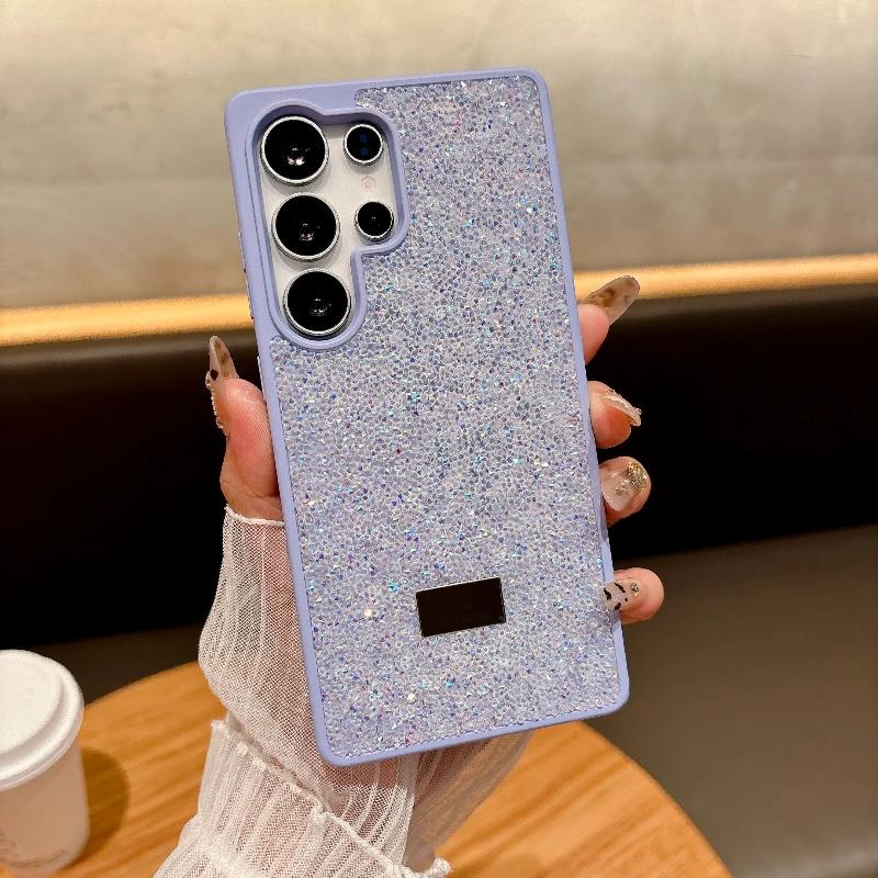Luxury Sparkle Glitter Diamond Case for Samsung Galaxy S26 S25 S24 S23 Plus Ultra Rhinestone Shockproof Hard Back Protect Cover