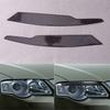 1 Pair Car Headlight Eyebrow Eyelid Cover Trim Fit for Volkswagen Passat B6  2005 2006 2007 2008 2009 2010 Black Carbon Fiber