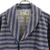 Jackman Made in Japan Wool Blend Border Pattern Jacket M Navy x Gray Men's Used
