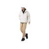 Puma Classics Relaxed Down Jacket Brand Logo Stand Collar Warm Zipper Long Sleeve Down Coat Unisex Jacket Snow-White 631636-80