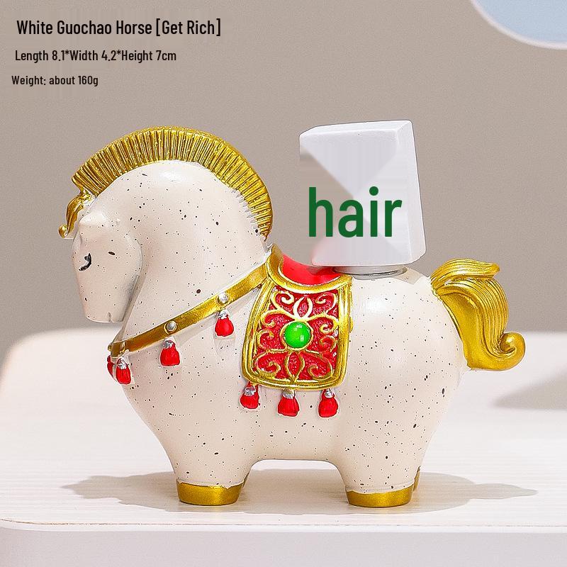 Creative Red Horse Mascot Figurine for Office or Living Room Decoration - Instantly Attracts Wealth