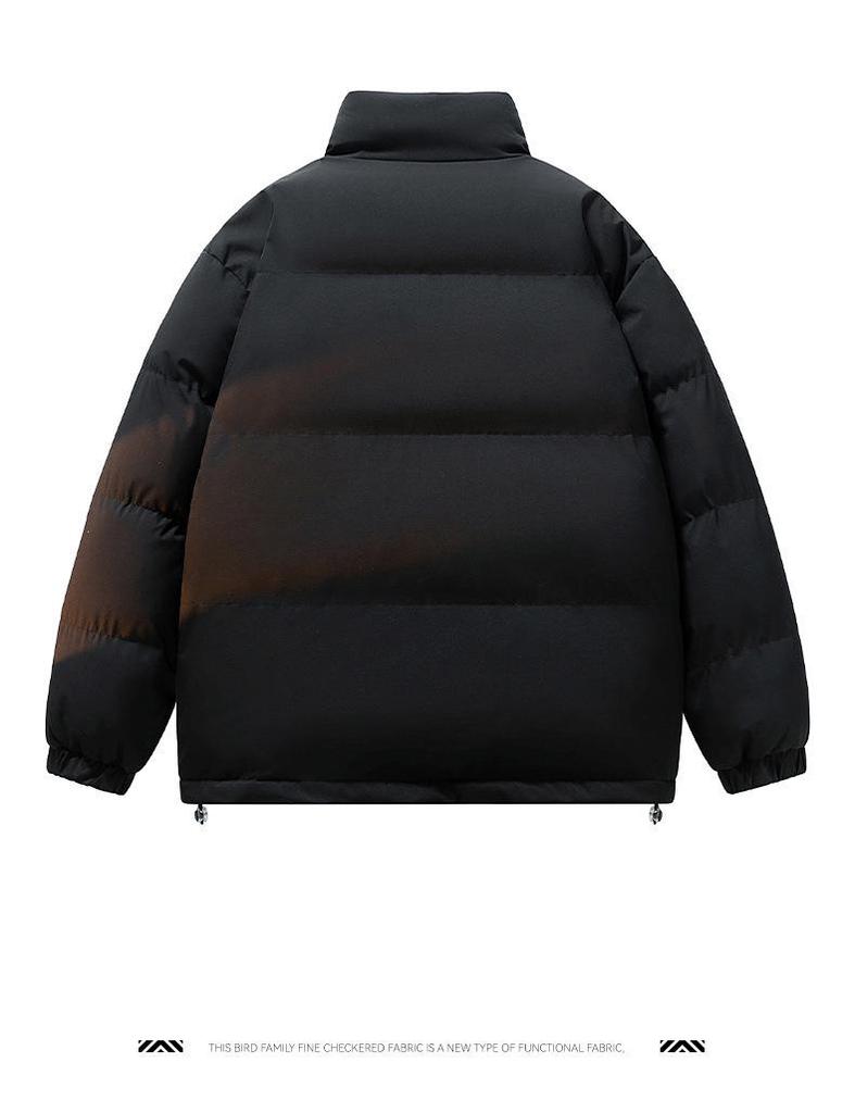 Teen Stand Collar Cotton Jacket - Trendy Padded Outerwear for Junior & High School Boys