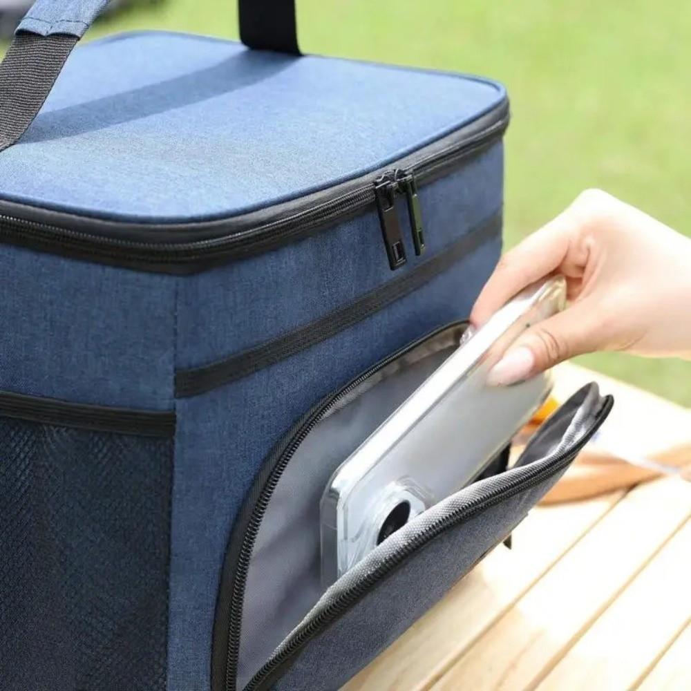 New Double Layer Insulated Thermal Bag Waterproof Large Capacity Lunch Box Multifunction durable handle Picnic Storage Bag