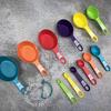 12-Piece Candy Color Measuring Cup & Spoon Set - Plastic Baking Tools