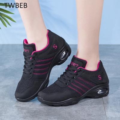 Scarpe da ballo da donna traspiranti taglia grande 35- 41 scarpe da ballo jazz scarpe da ginnastica sportive leggere nere scarpe da ballo da sala da donna