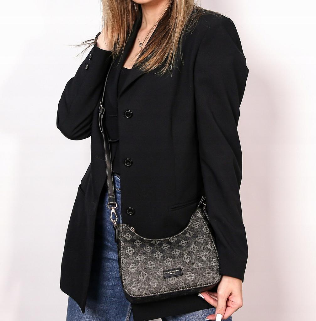 David Jones Women's Mini Shoulder Bag, Eco-leather, Black