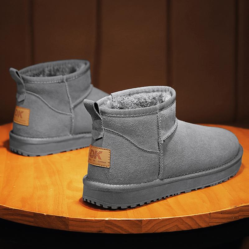 Northeast Snow Boots Men's Sheep Winter Velvet Thickened Bread Shoes Warm, Cold-proof, Waterproof and Non-slip Cotton Shoes