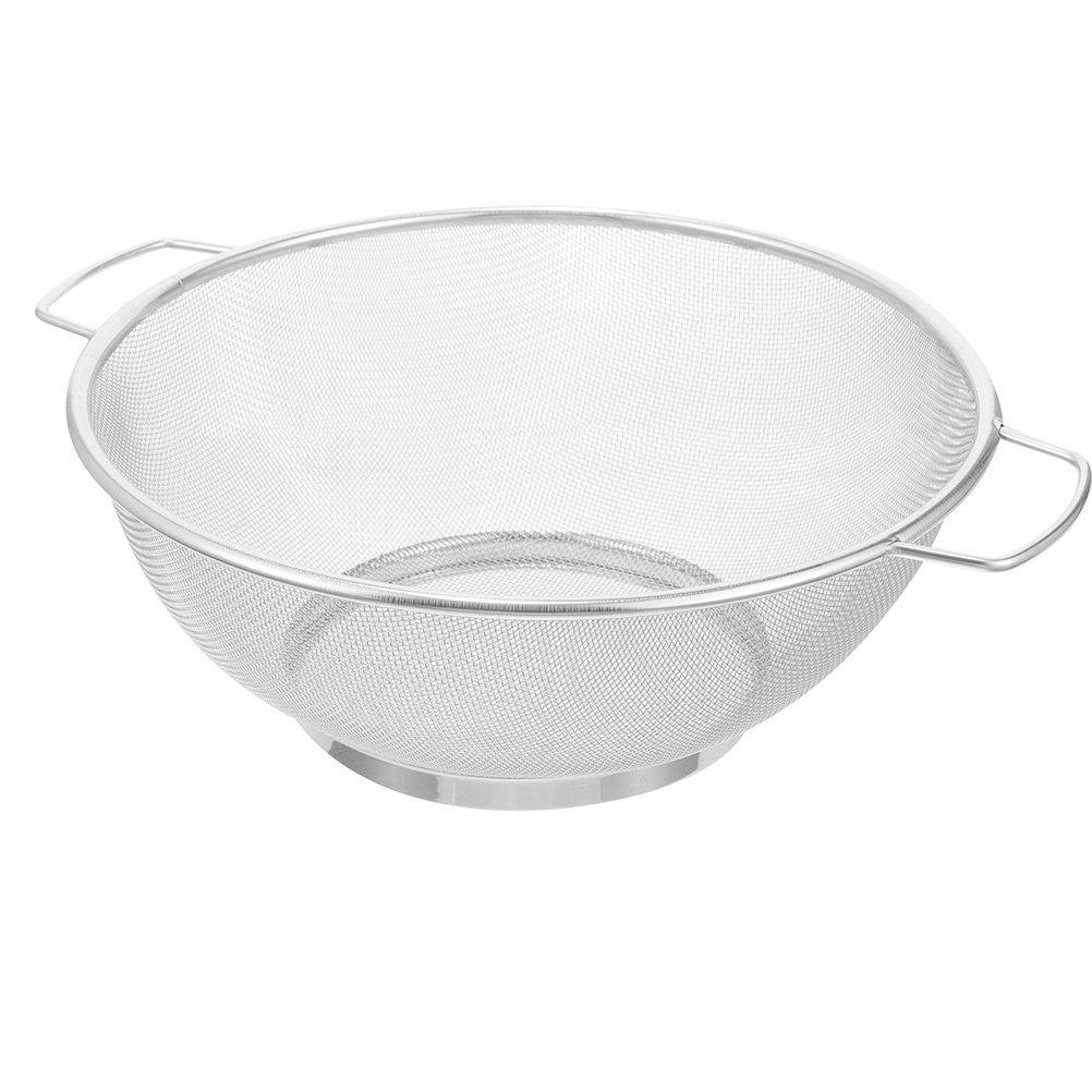 Stainless Steel Fine Mesh Oil Strainer Basket Dual Handle Deep Frying Filter for Cooking Oil Filtration Draining Healthy Fried