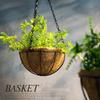 Coconut Flower Pot Hanging Basket Wrought Flowerpot Decorative Succulent Plant Pots Wall Mount Iron