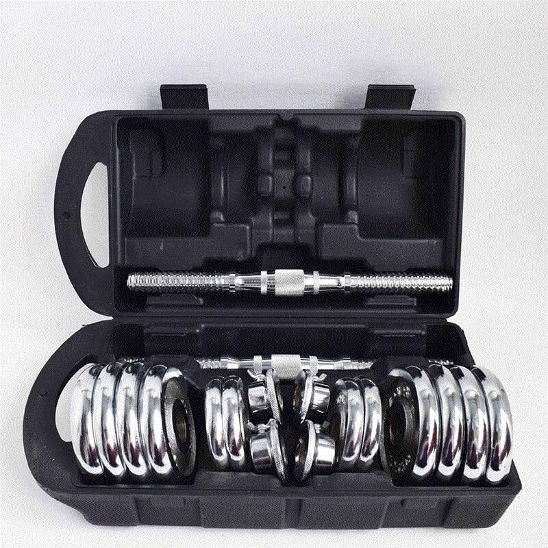 WEZHO Adjustable Electroplated Dumbbell Set