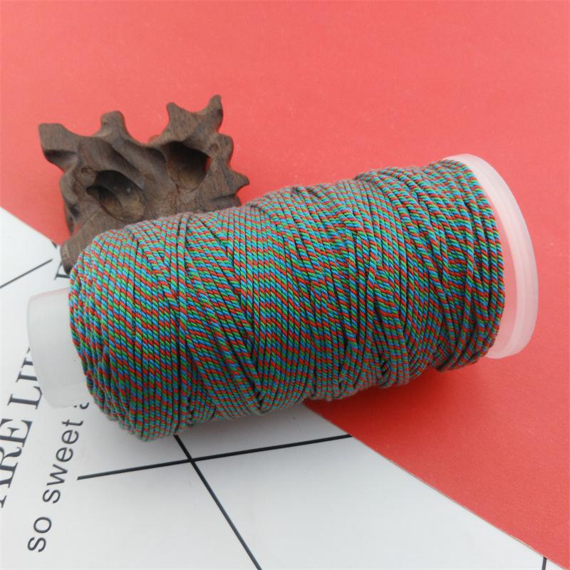 Qs Hand-Rubbed Cotton Thread 18 Strands Of Section Dyeing Gradient Diy Hand-Woven Bracelet Bracelet Rope Play Thread Rope Beading Matching
