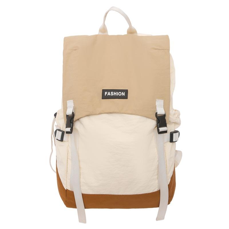 New Versatile College Student School Bag Lightweight Nylon Casual Backpack Travel Backpack хаки