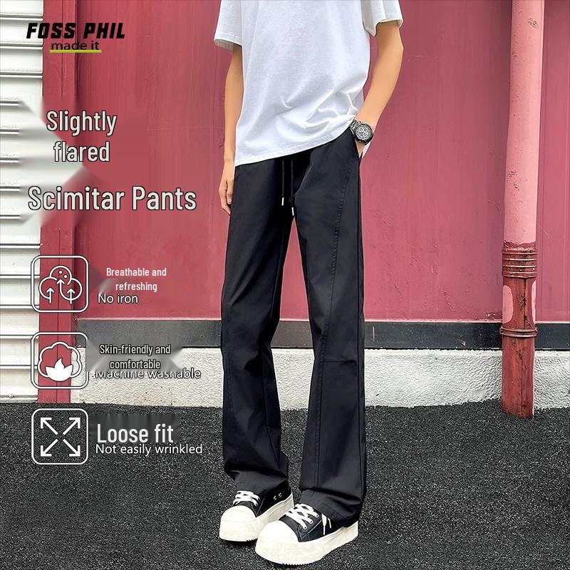 Foss Phil Men's K1108 Flared Casual Straight-Fit Pants