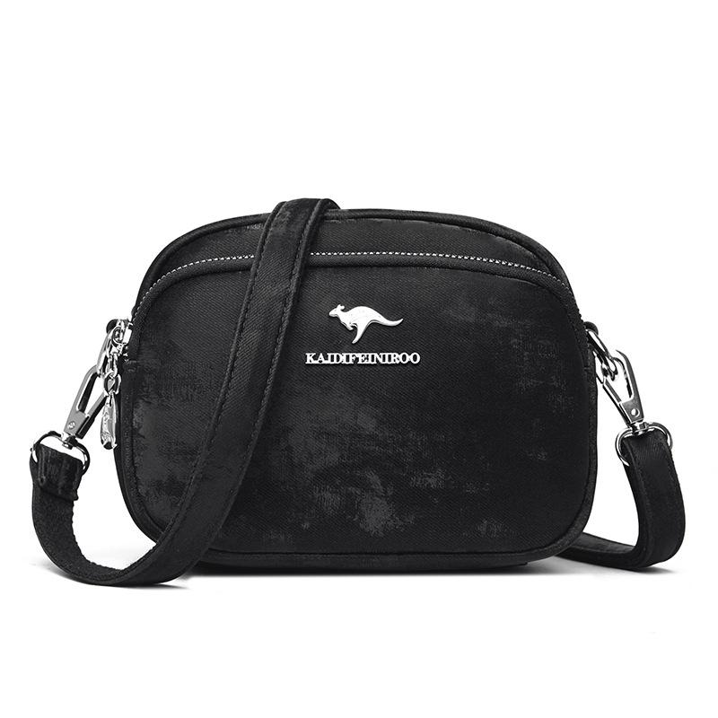 Стильная ретро-сумка для мам среднего возраста, женская сумка через плечо чёрный