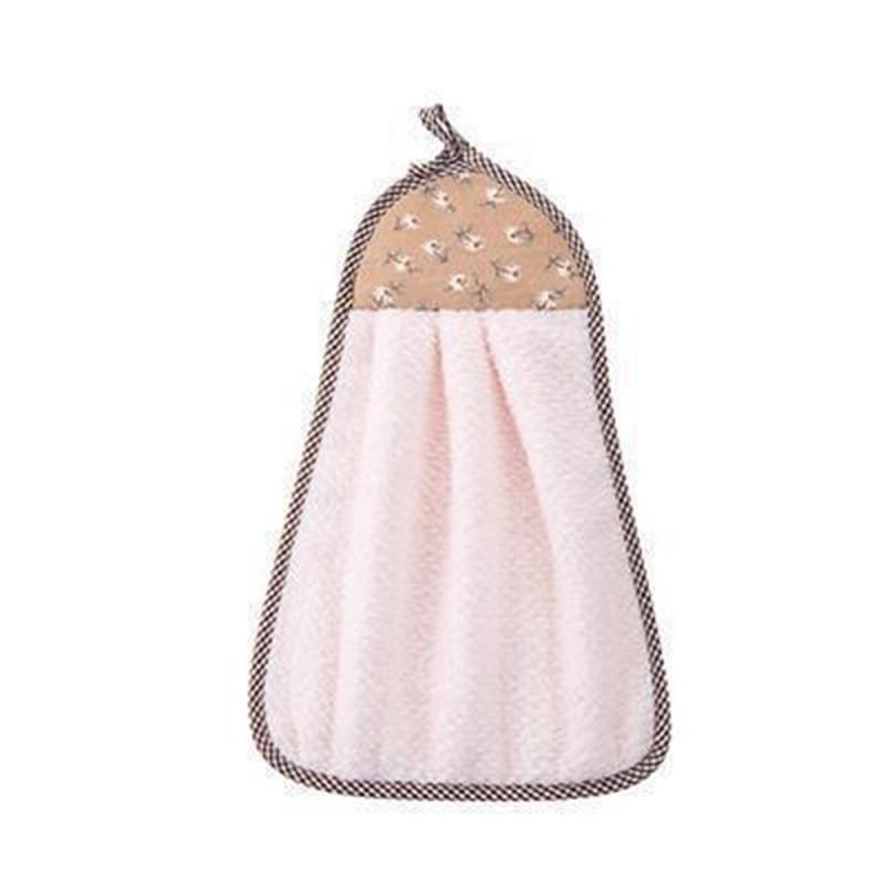 Mână 1 buc Prosop Agățat Drăguț Desen Animat Animal Practic Pluș Bucătărie Moale Agățat Ștergător Baie Casă Accesorii Curățenie Bucătărie